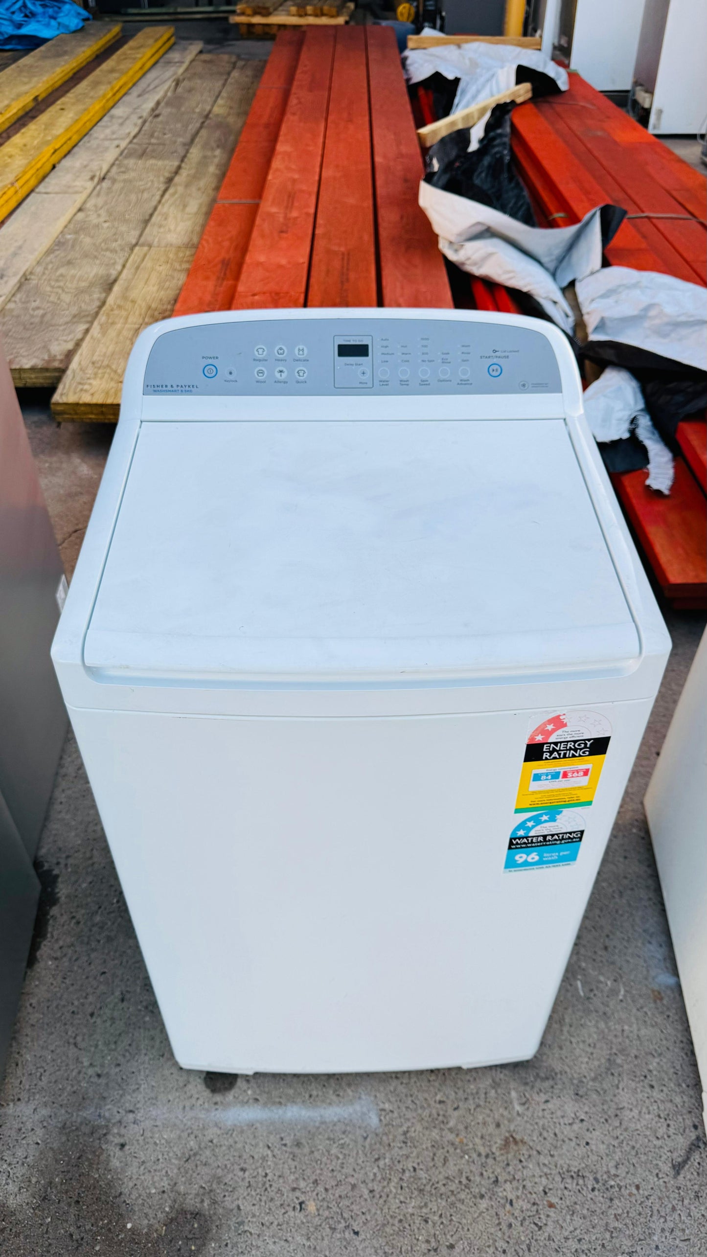 FISHER AND PAYKEL 8.5KGS TOP LOADER WASHING MACHINE