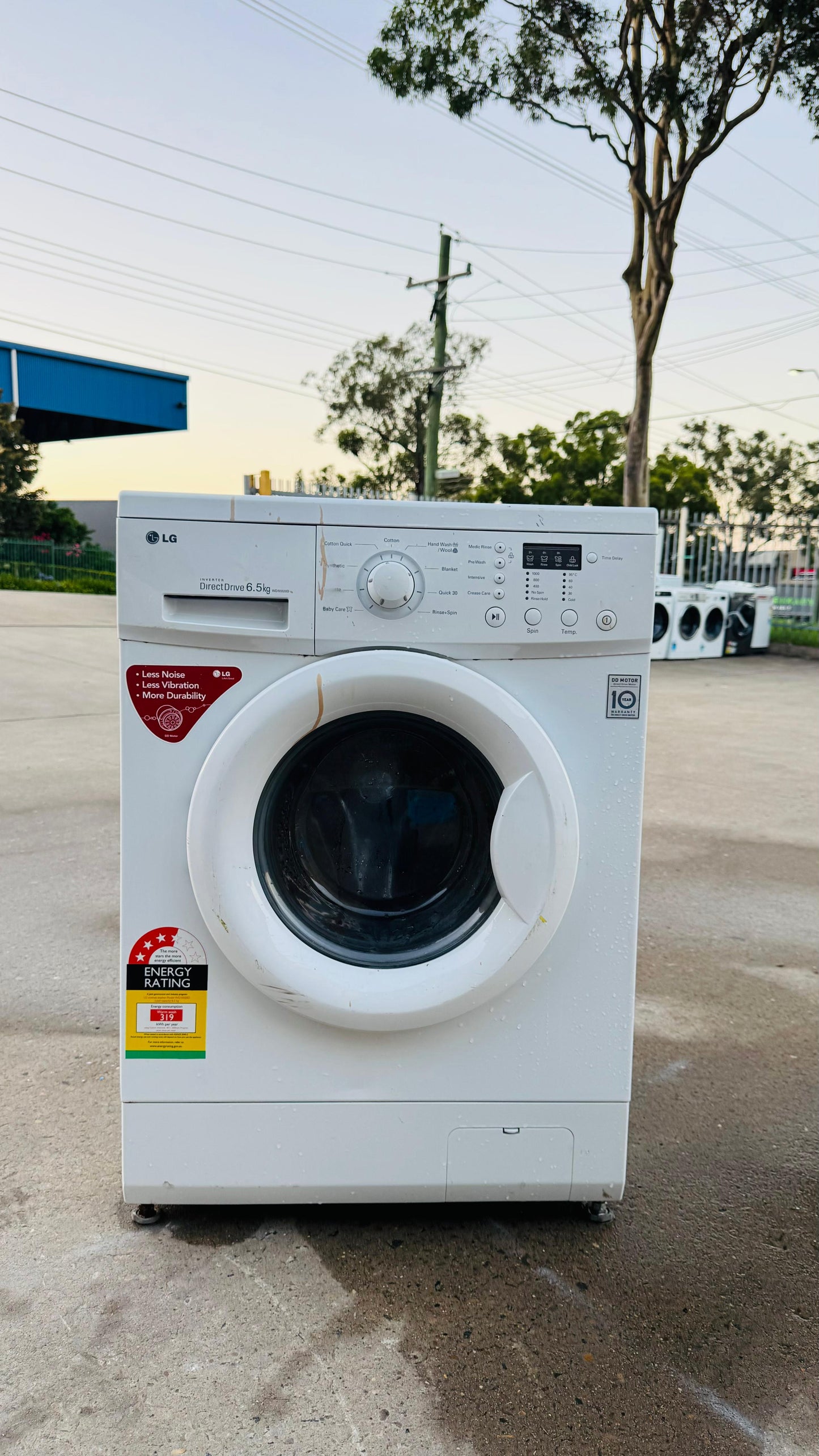 LG 6.5KGS FRONT LOADER WASHING MACHINE