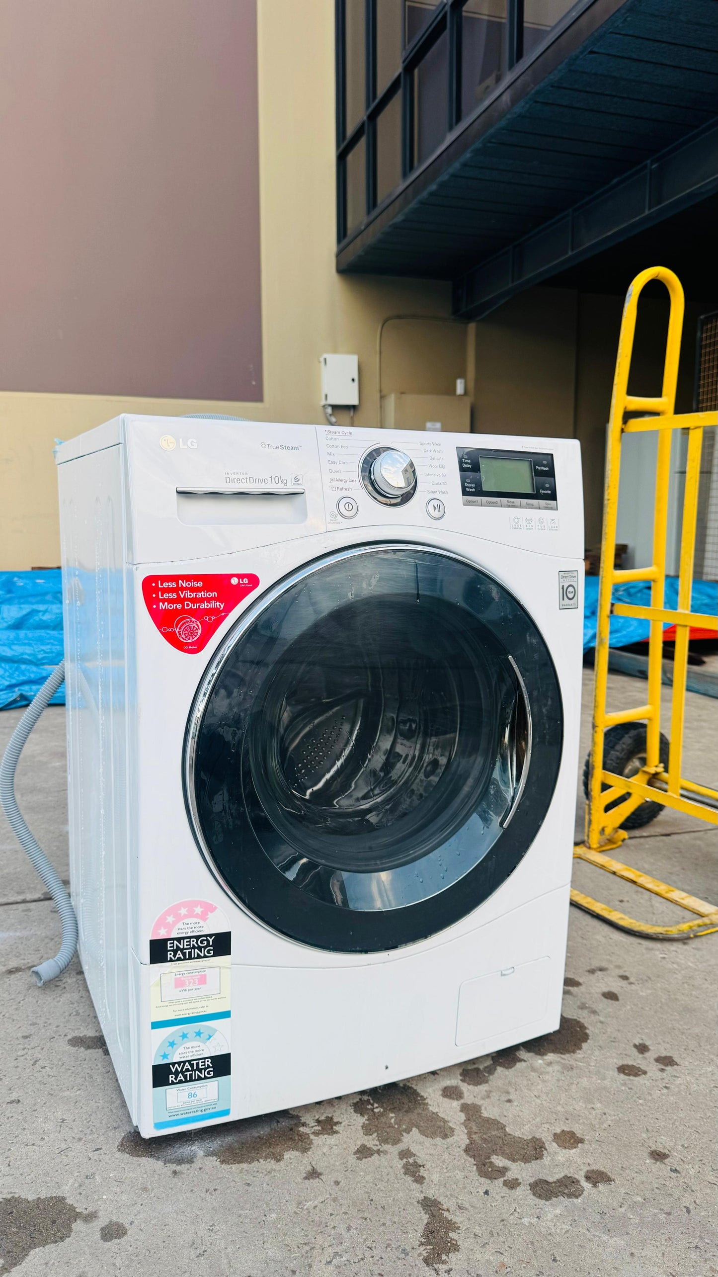 LG 10KGS FRONT LOADER WASHING MACHINE