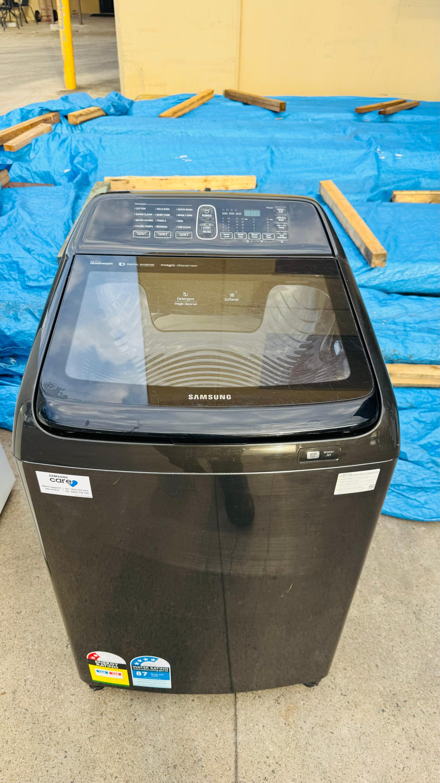 SAMSUNG 8.5KGS TOP LOADER WASHING MACHINE