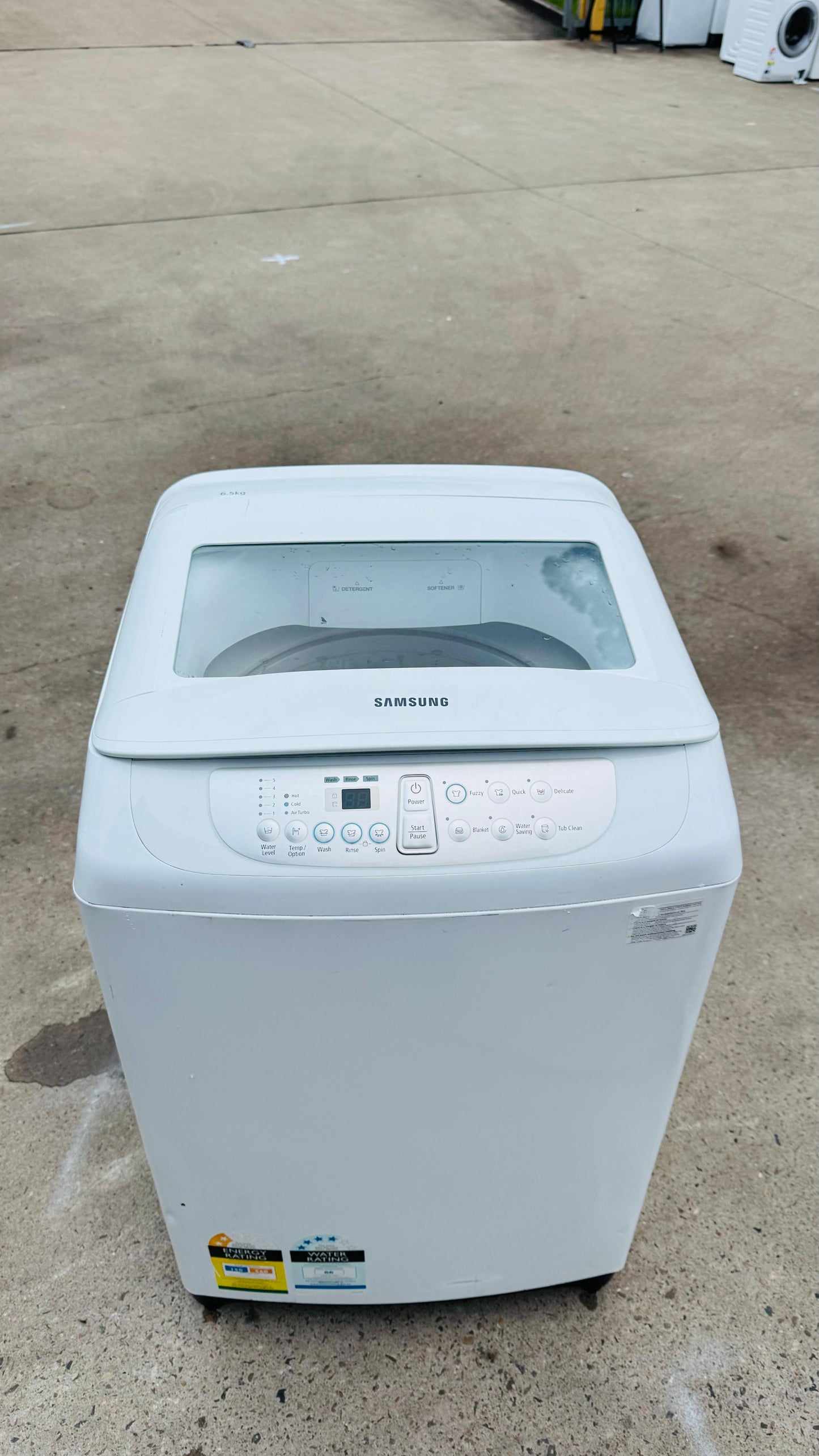 SAMSUNG 6.5KGS TOP LOADER WASHING MACHINE