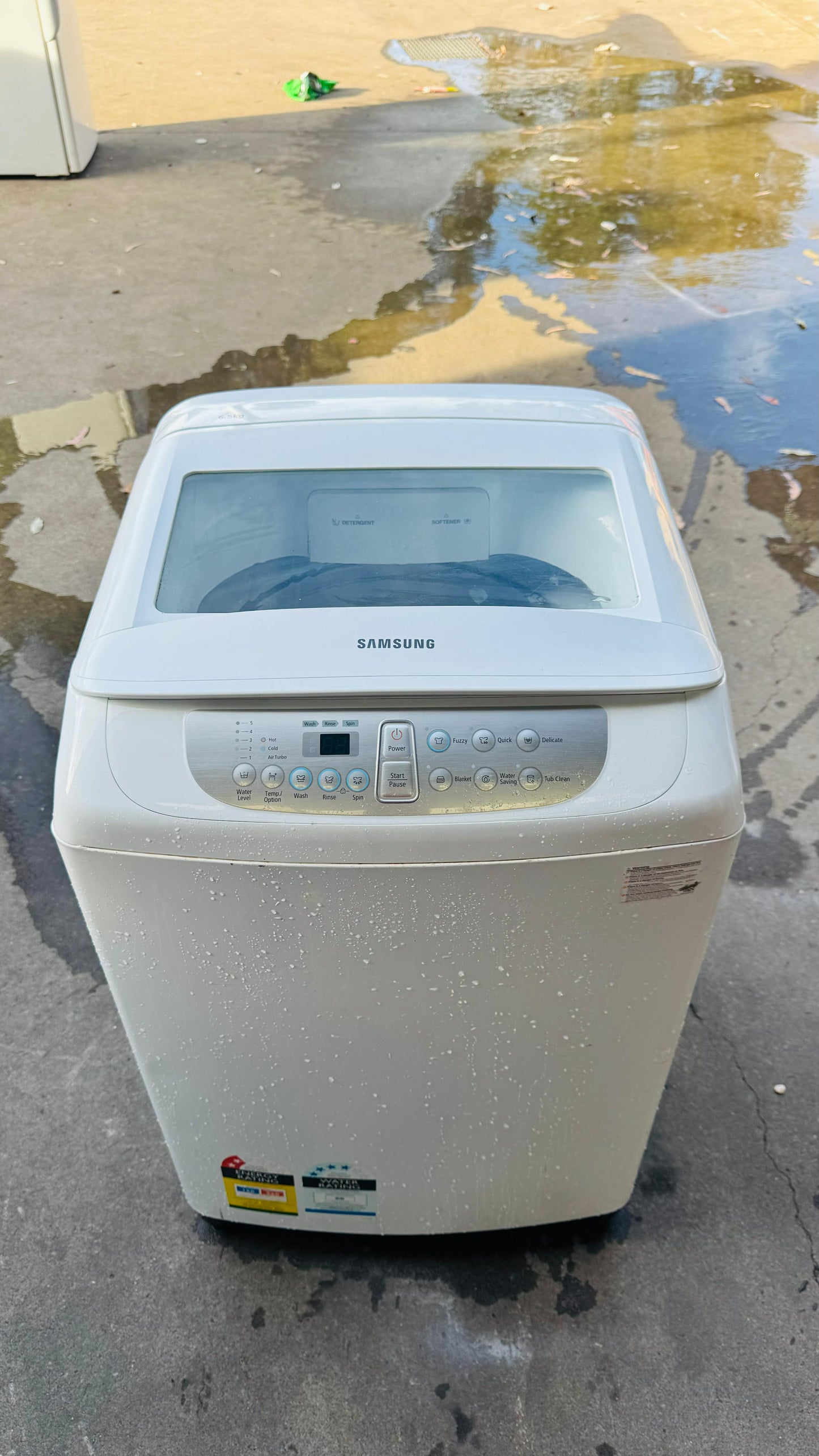 SAMSUNG 6.5KGS TOP LOADER WASHING MACHINE