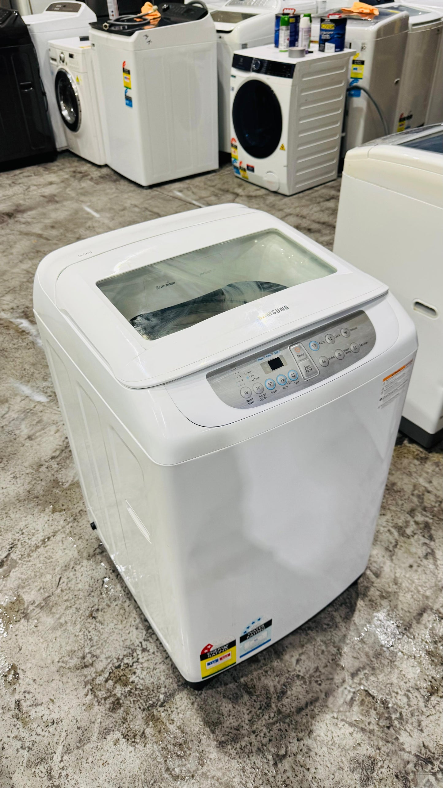 SAMSUNG 6.5KGS TOP LOADER WASHING MACHINE