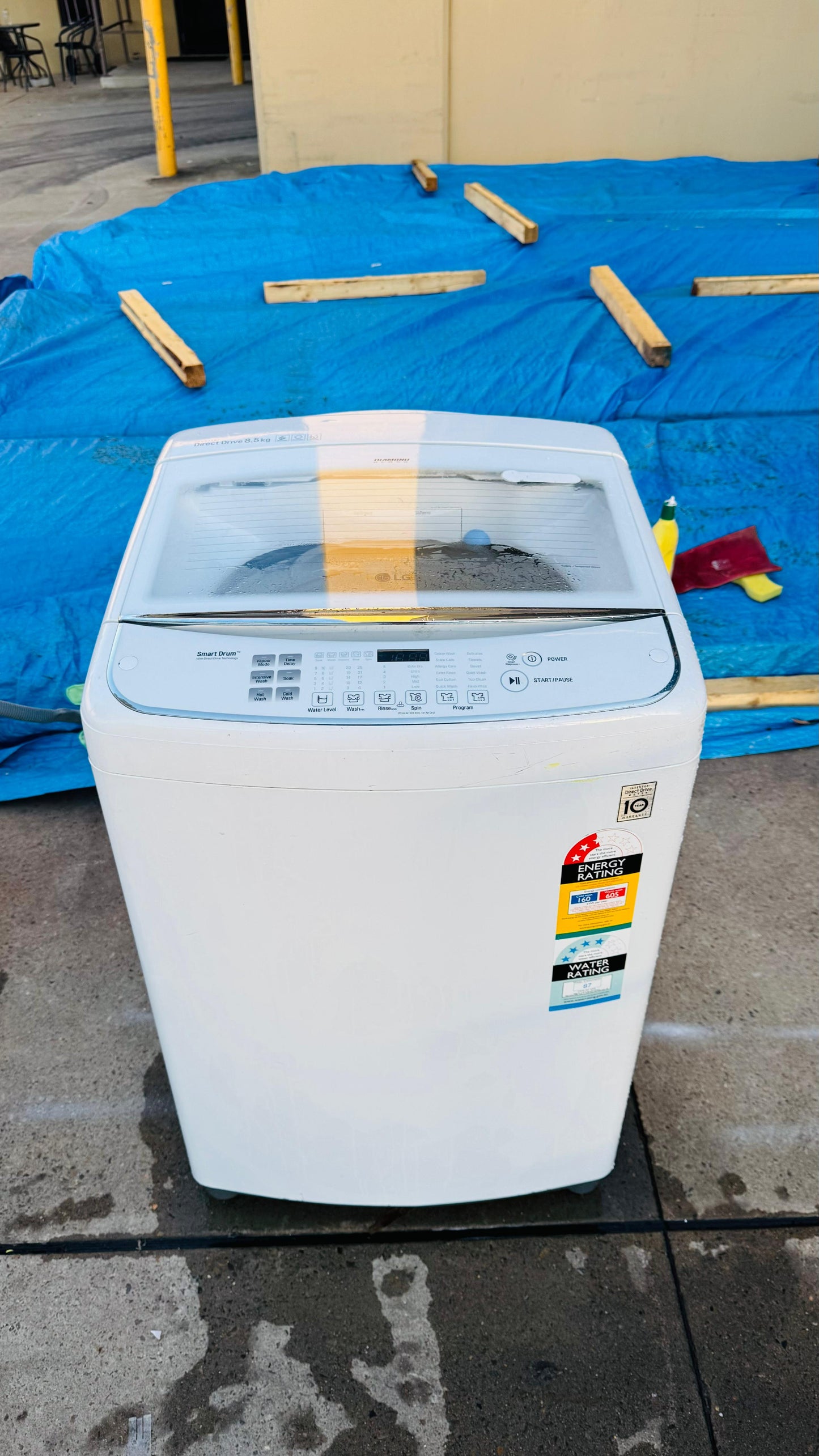 LG 8.5KGS TOP LOADER WASHING MACHINE