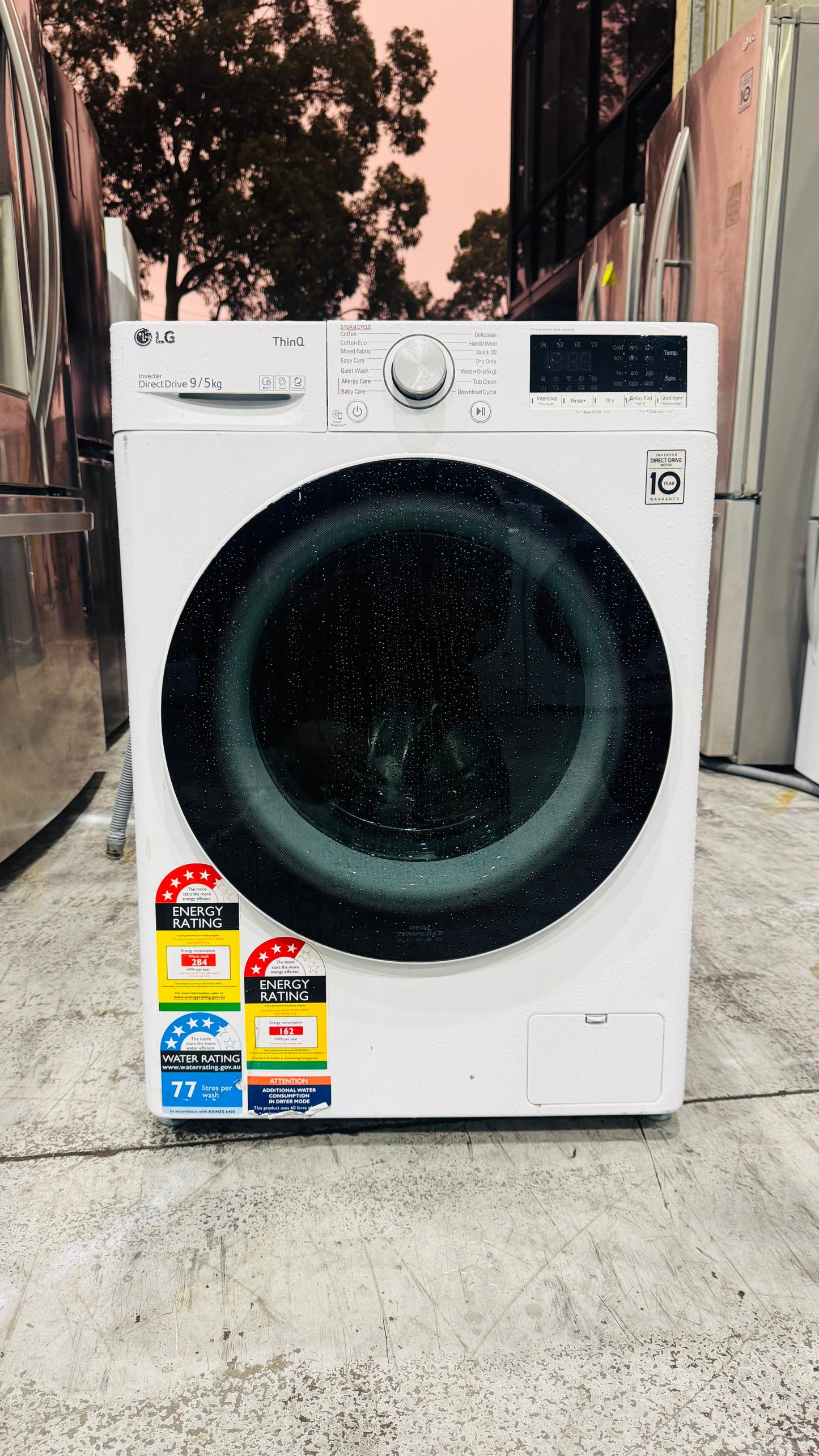 LG 9KGS FRONT LOADER WASHING MACHINE