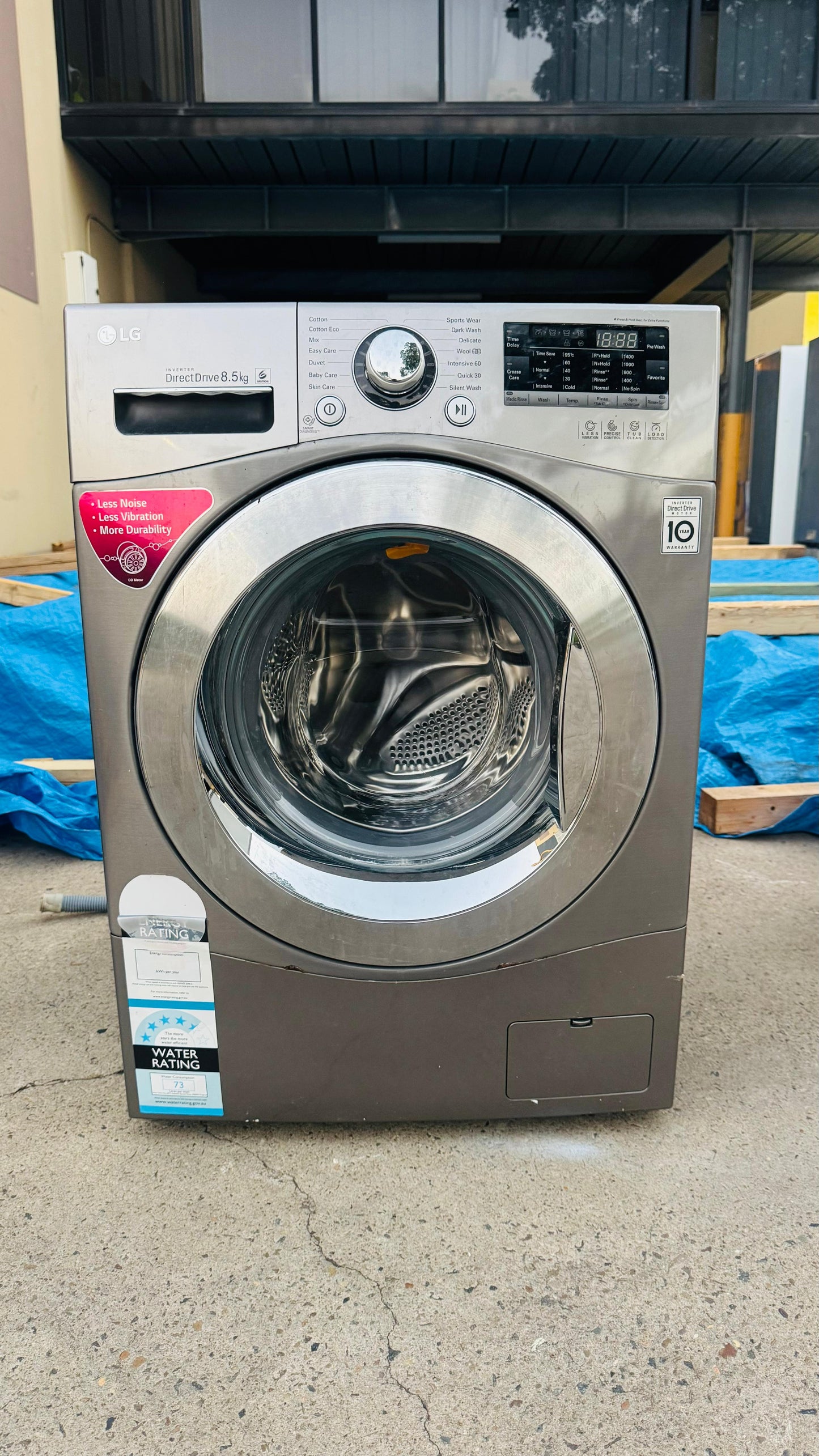 LG 8.5KGS FRONT LOADER WASHING MACHINE