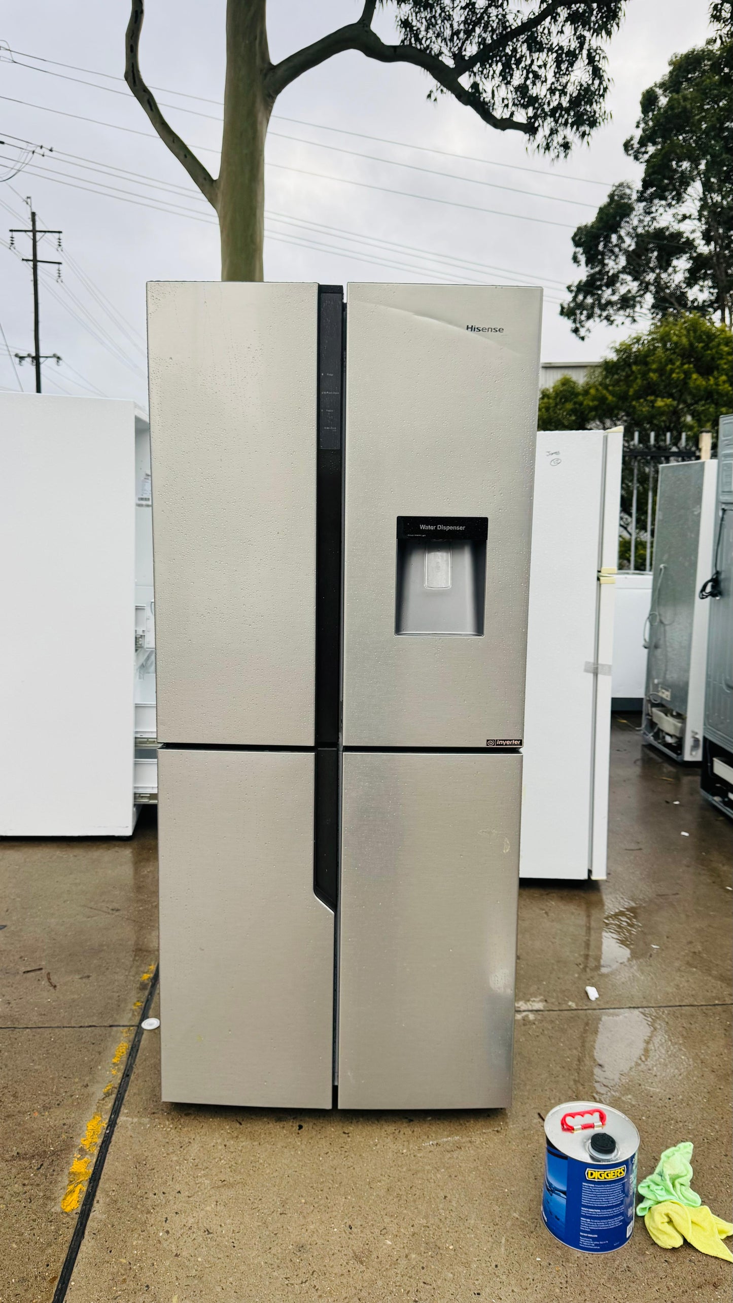 HISENSE QUAD FRENCH DOOR 509 LITRES FRIDGE FREEZER