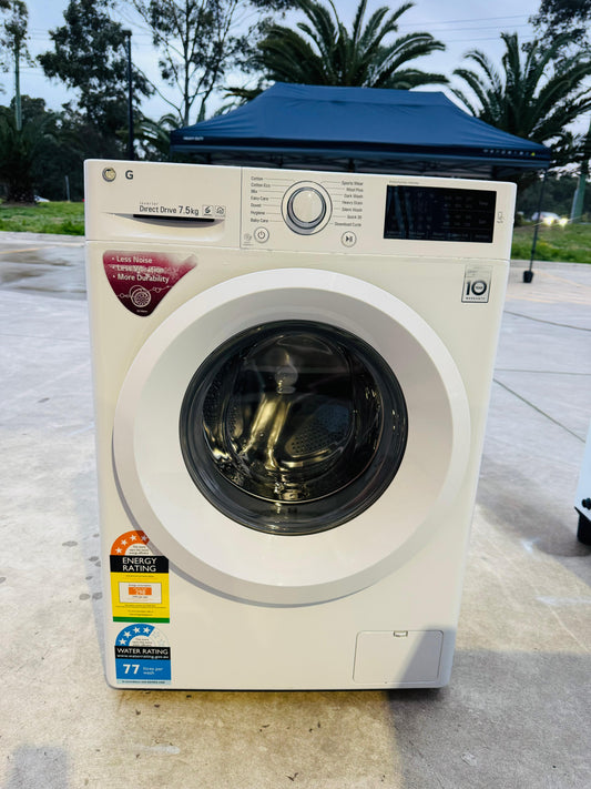 LG 7.5KGS FRONT LOADER WASHING MACHINE.