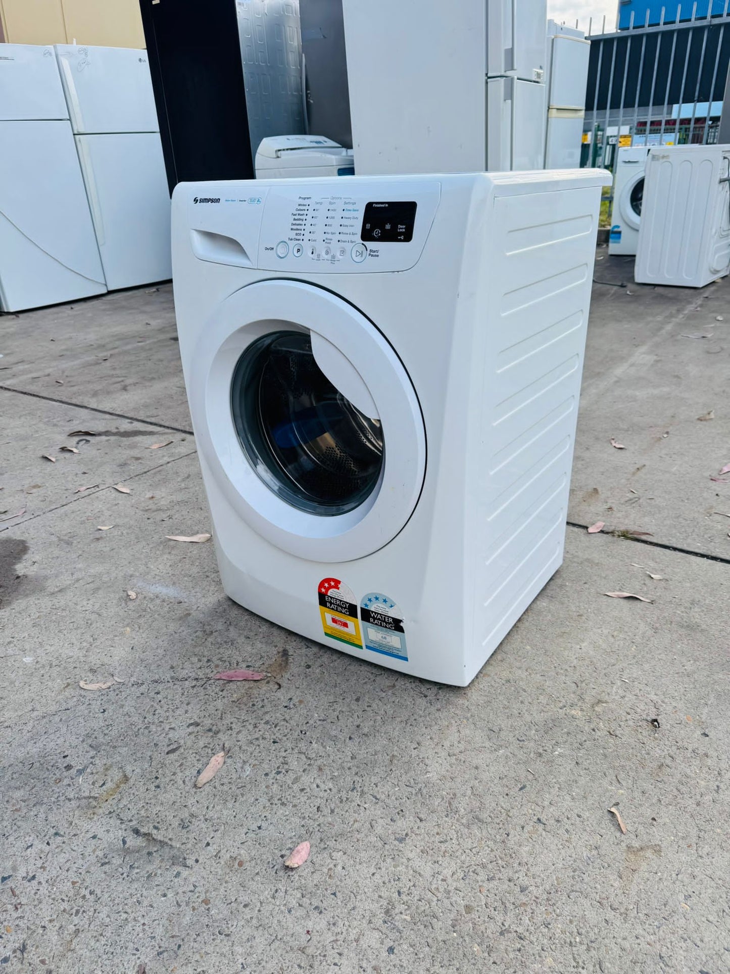 SIMPSON 8KGS FRONT LOADER WASHING MACHINE