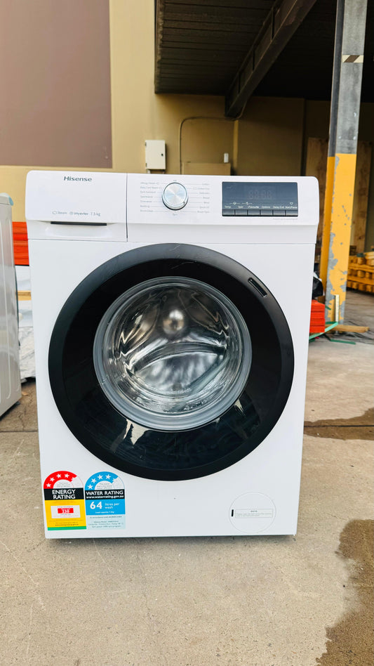 HISENSE 7.5KGS FRONT LOADER WASHING MACHINE