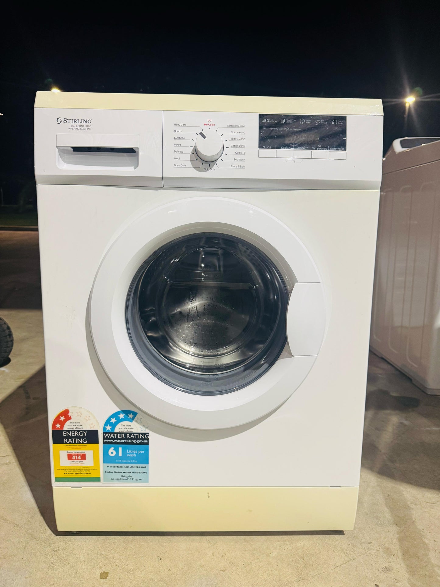 STIRLING 6KGS FRONT LOADER WASHING MACHINE ✅