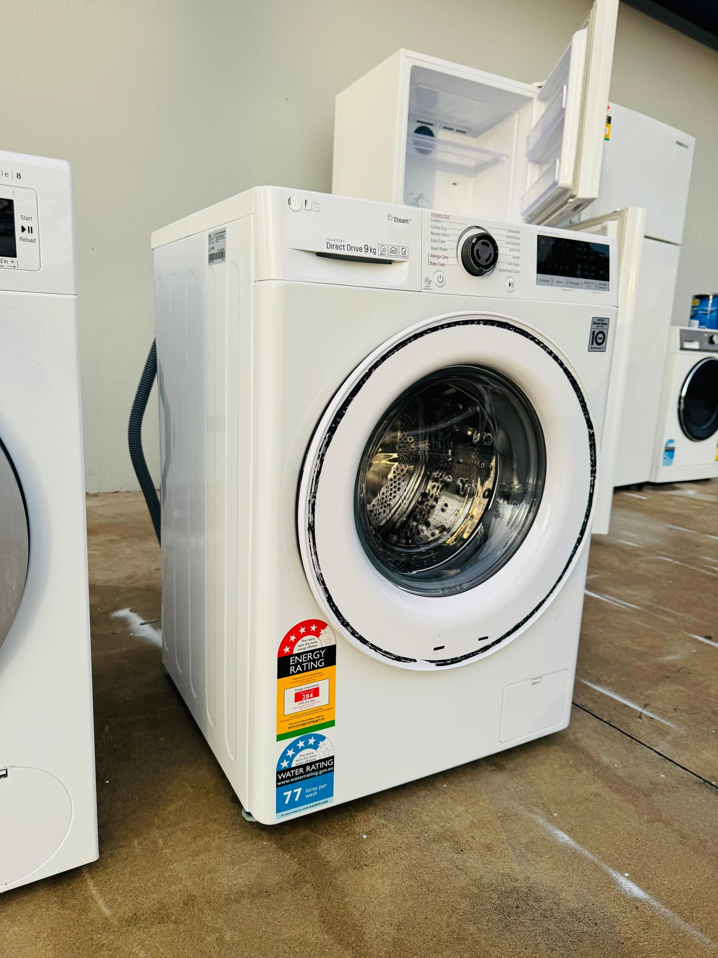LG 9KGS FRONT LOADER WASHING MACHINE