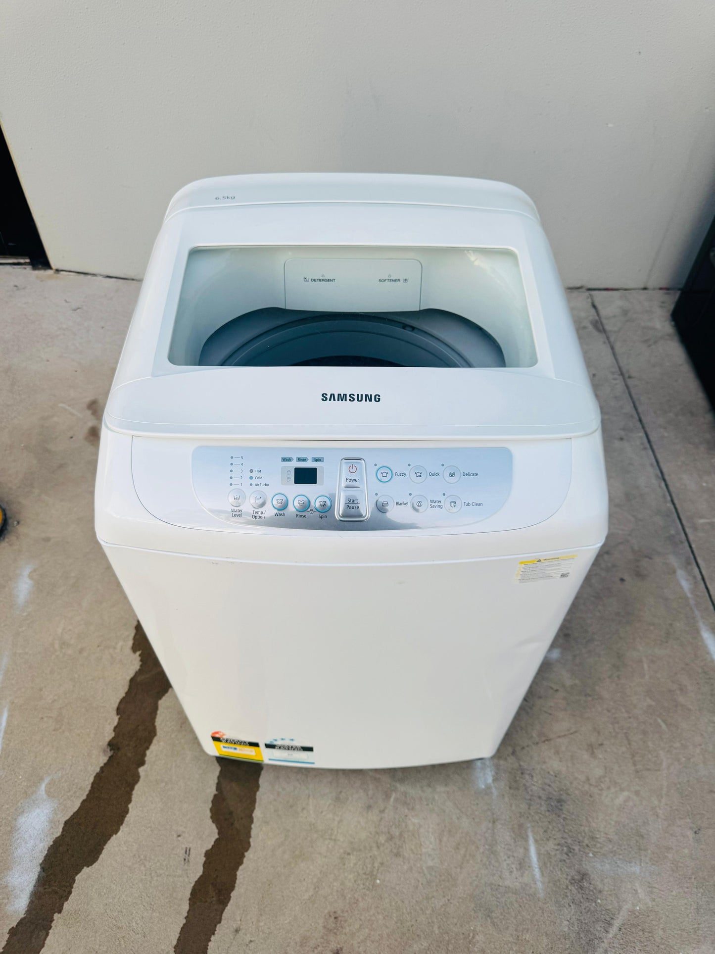 SAMSUNG 6.5KGS TOP LOADER WASHING MACHINE