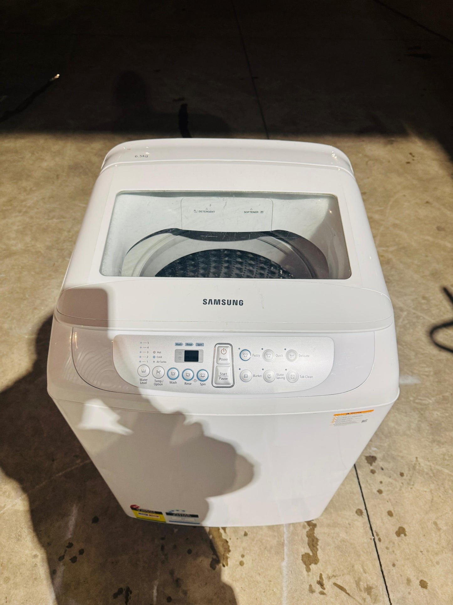 SAMSUNG 6.5 KGS TOP LOADER WASHING MACHINE