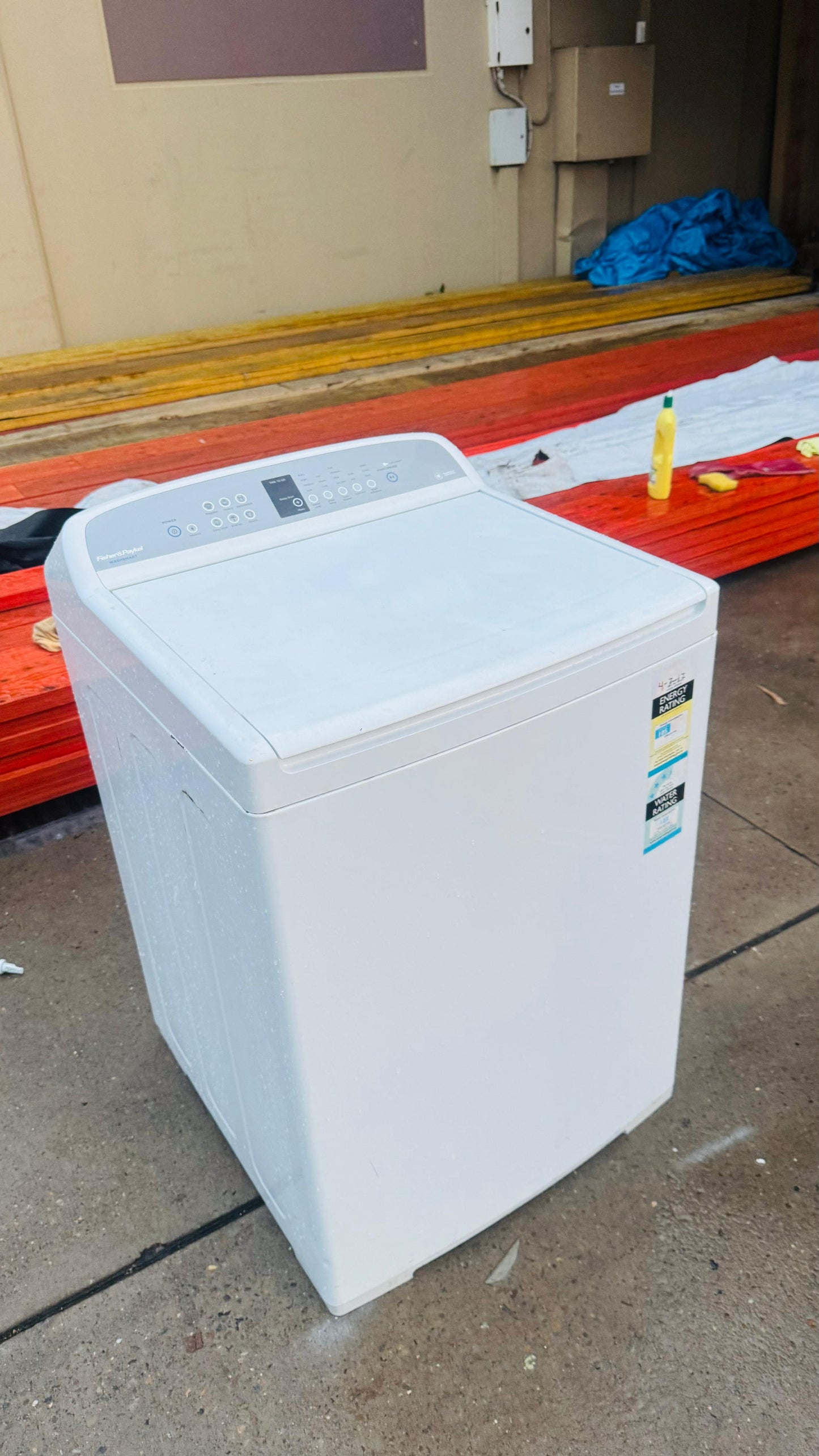 FISHER AND PAYKEL 10KGS TOP LOADER WASHING MACHINE